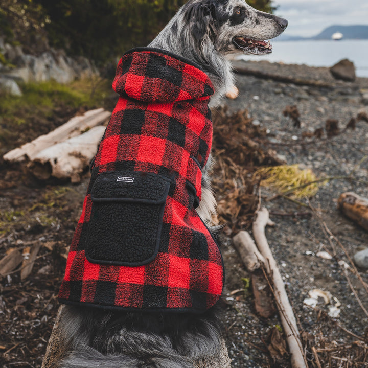 Buffalo plaid dog jacket hotsell