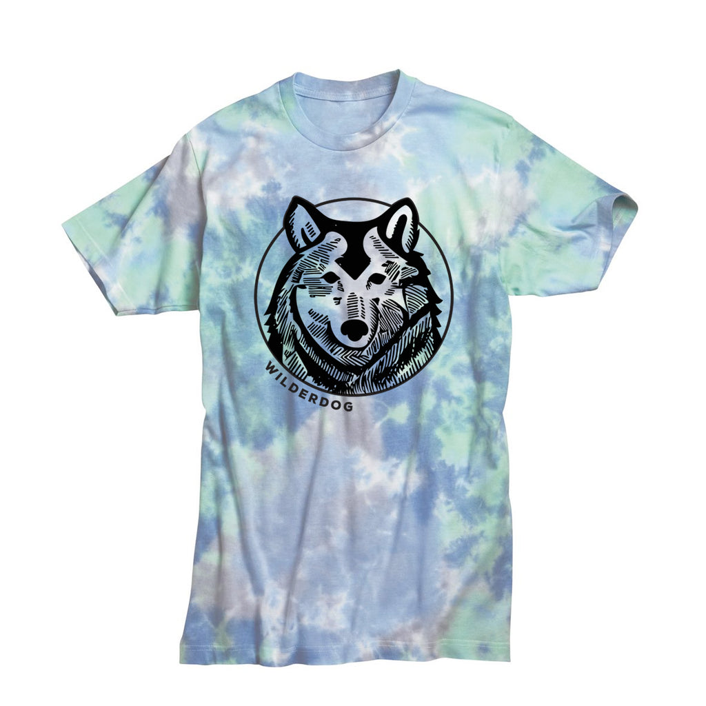 tie dye wolf shirt